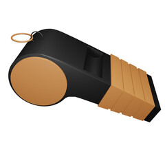 3d icon referee whistle