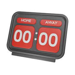 3d icon home away score board