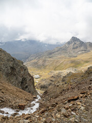 mountains in Kurzras in South Tyrol