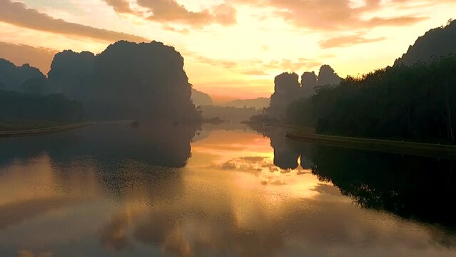 Video clip at Ban Khao Khom Peat Nature Research and Study Center is a new destination for tourism and community at Ban Khao Khom Khao Khram, Muang Krabi District, Krabi Province, Thailand.