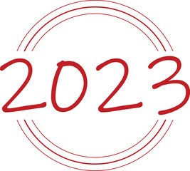 2023 New Year Number with Three Arches