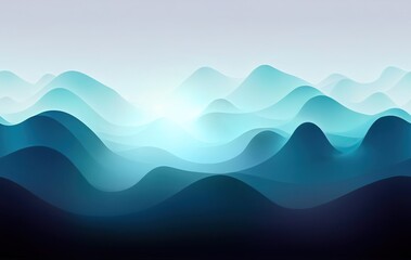 seamless gradient backdrop with a blurred look of blue hills