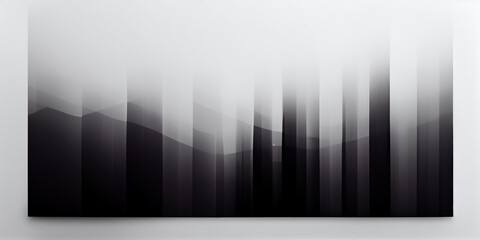 gradient of black and white stripes abstract background in blur 