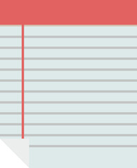 notebook icon vector in white background