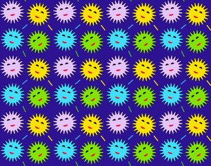 Abstract vector repeats seamless pattern