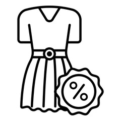 Fashion Clothing Special Offer Vector Icon Design, Winter Fall Sales Elements Symbol, Year End Promotion Sign, Shopping Season Discount Template, Women Day Promo Concept