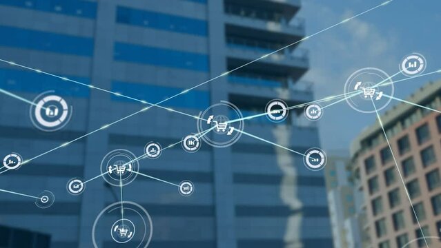 Modern office buildings in the city typically have a variety of online technology networks that allo