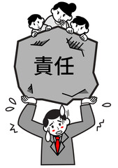 家族への責任を背負う男性