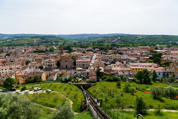 Fototapeta na wymiar Attractions of the medieval city of Siena