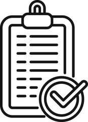 Clipboard safety icon outline vector. Personal safe. Fraud virus