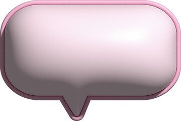 cute 3D speech bubble box decoration