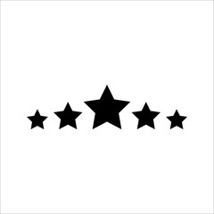 star rating icon vector illustration eps10. Isolated badge for website or app - stock infographics