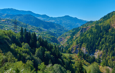 Fototapeta premium mountain view somewhere in georgia