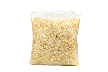 the white rice in boil bag