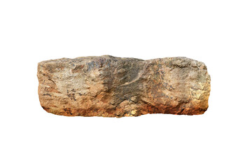 Rock isolated transparency background.