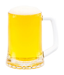 glass of beer isolated and save as to PNG file