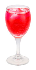glass with red wine isolated and save as to PNG file