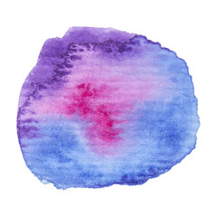 Hand painted watercolor blob