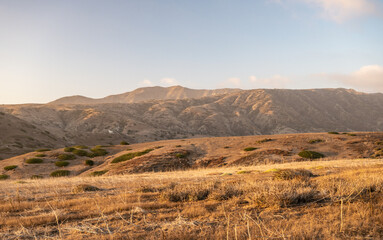 High Mount Rises Over the Lower Plains of Santa Cruz Island