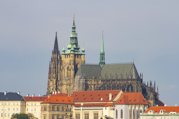 Paysage urbain de Prague, depuis la tour de l'hôtel de ville, Prague République Tchèque