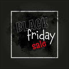 Black Friday wyprzedaż promocja sprzedaż banner oferta okazja czarny piątek  - obrazy, fototapety, plakaty