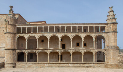 Fototapeta na wymiar Charles V arcade of Convent of San Benito, Alcantara, Spain