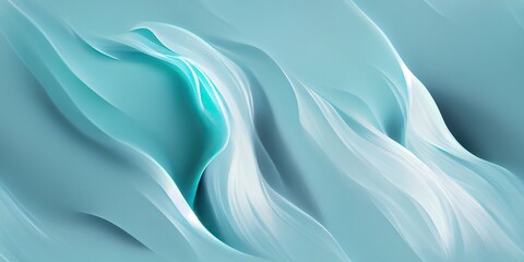 Obraz premium Blurring effect, seamless texture, and a gentle flowing flow of bluish-white wavy forms