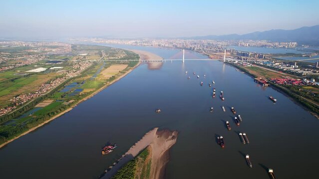 view of ship in river