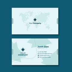 Obraz na płótnie Canvas Creative Business Card Design Template. Modern Abstract Visiting Card Illustration. Minimal and Elegant Business Card Concept.