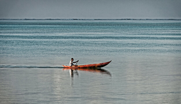Pirogue sur l'Ocean Indien