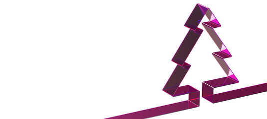 abstract christmas tree 3d rendering