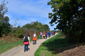 Senior hikers in Brittany - Tregor France