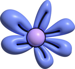 cute 3D flower leaves decoration