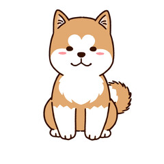 dog shiba inu cartoon