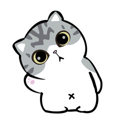 cartoon cat hello