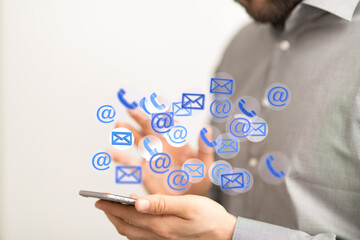 mail communication support contact concept service