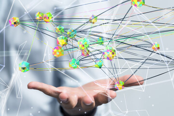 conference Digital Network and data concept 3d