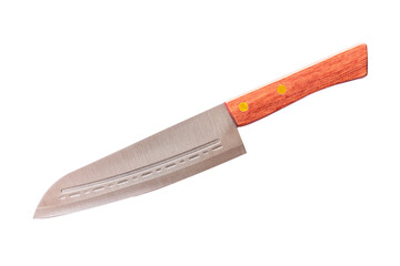 Steel kitchen knife isolated