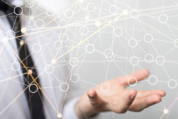 conference Digital Network and data concept 3d