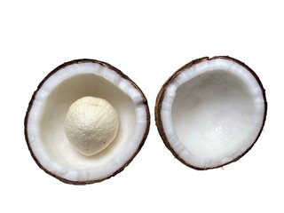 coconut isolated on white