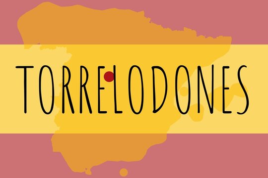 Torrelodones: Illustration mit dem Namen der spanischen Stadt Torrelodones
