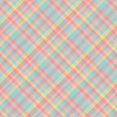 Seamless tartan plaid pattern in Green Yellow and Pink Color.