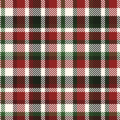 Tartan pattern,Scottish traditional fabric seamless Christmas tone, green and red background	
