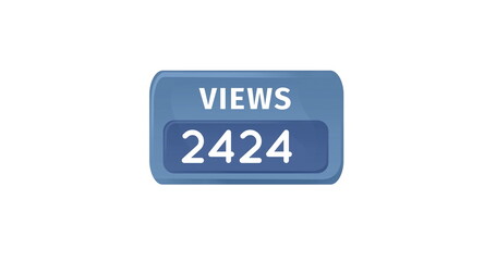 Image of 2424 views on white background