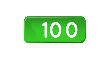 Image of 100 notifications on white background
