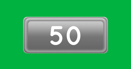 Image of 50 notifications on green background