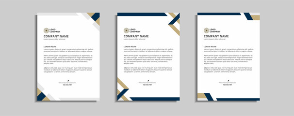 modern corporate letterhead template design