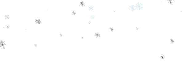 Falling snow at night. Bokeh lights