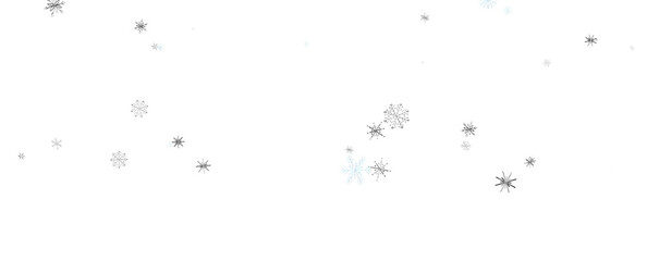 Falling snow at night. Bokeh lights