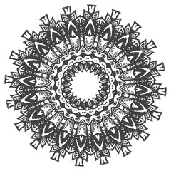 flower mandala coloring book page.decorative ornament in ethnic oriental style Outline doodle hand-drawn vector illustration